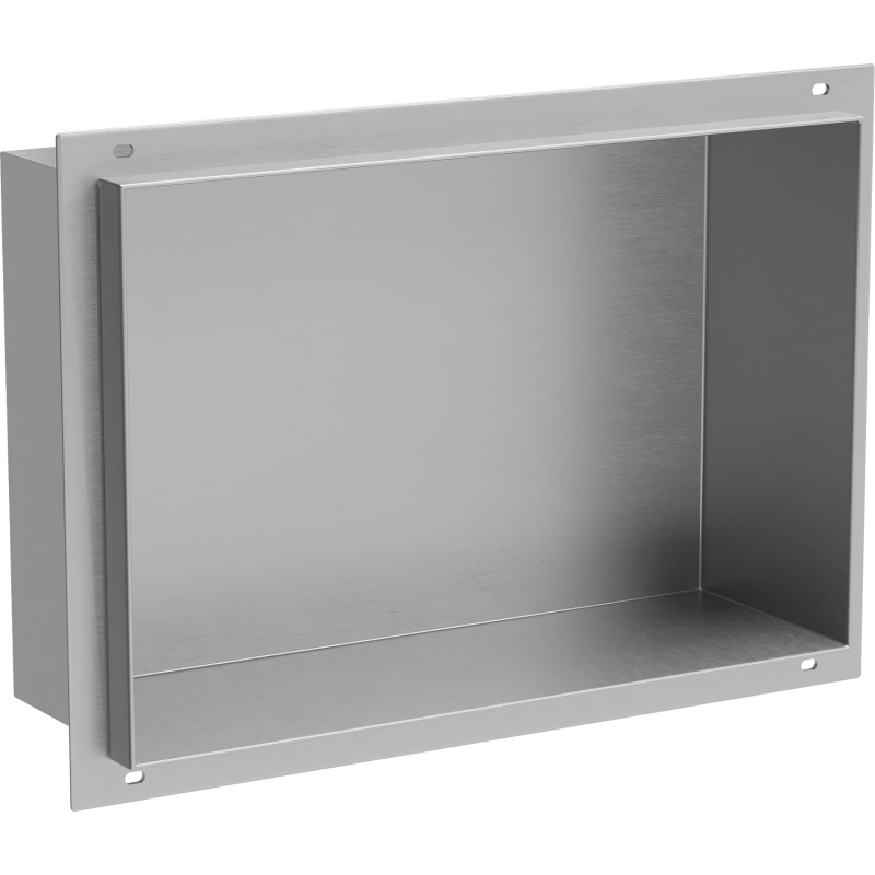 Mexen X-Wall-NR nisplank zonder flens 30 x 20 cm, inox - 1911302010