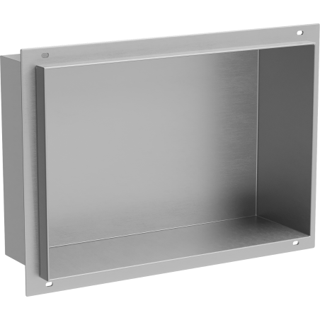 Mexen X-Wall-NR nisvak plank zonder rand 30 x 20 cm, inox - 1911302010
