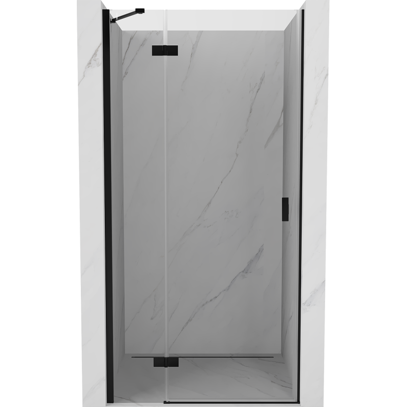 Mexen Mist-H drzwi prysznicowe uchylne lewe 75 cm, transparent, czarne - 8A5-075-000-70-00-L