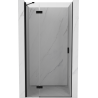 Mexen Mist-H drzwi prysznicowe uchylne lewe 80 cm, transparent, czarne - 8A5-080-000-70-00-L