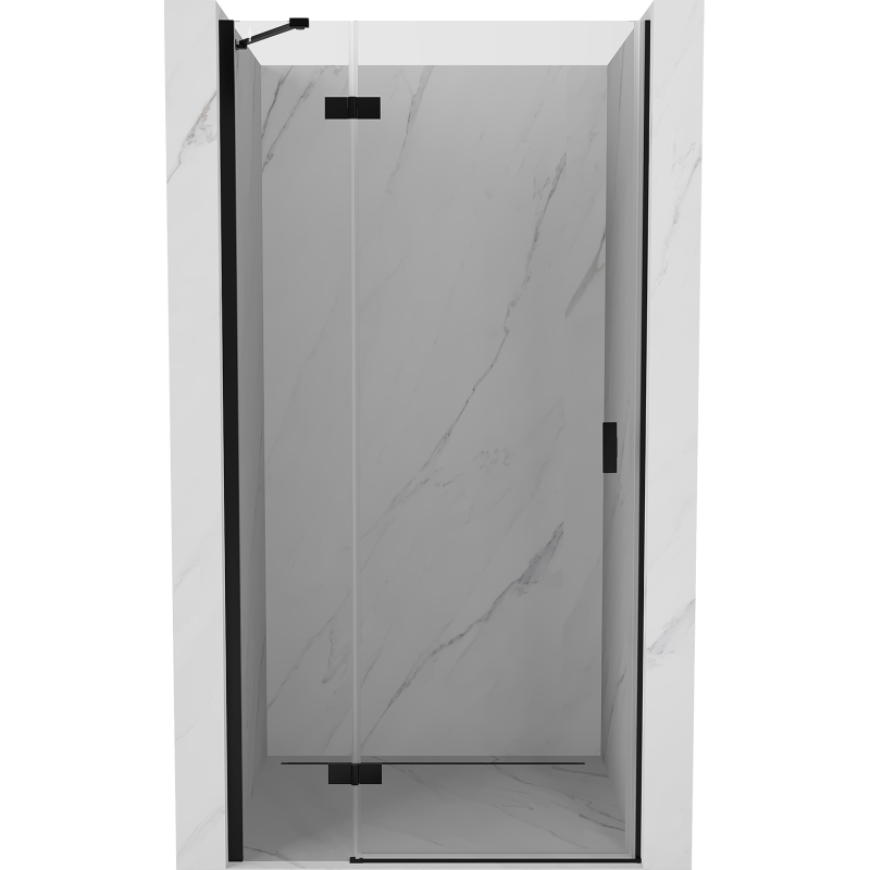 Mexen Mist-H puerta de ducha abatible izquierda 95 cm, transparente, negro - 8A5-095-000-70-00-L