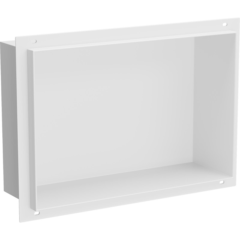 Mexen X-Wall-NR inbouwplank bex zonder flens 30 x 20 cm, wit - 1921302010