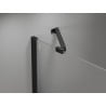 Mexen Mist-H porte de douche battante gauche 120 cm, transparent, noir - 8A5-120-000-70-00-L