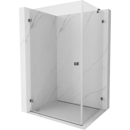Mexen Lunar-B kabina prysznicowa uchylna lewa 95 x 80 cm, transparent, gun metal - 832-095-080-95-00-L
