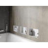 Mexen X-Wall-NR inbouwnis plank bex zonder rand 30 x 20 cm, wit - 1921302010
