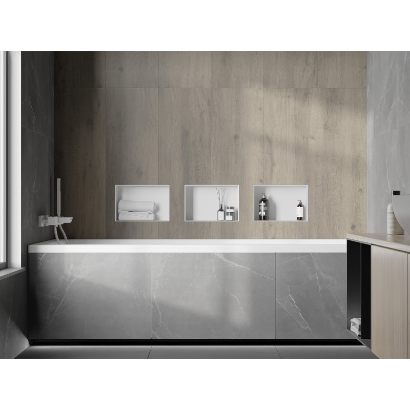 Mexen X-Wall-NR estante empotrado bex sin reborde 30 x 20 cm, blanco - 1921302010