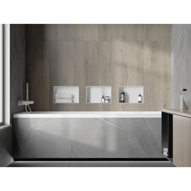 Mexen X-Wall-NR mensola a incasso senza flangia 30 x 20 cm, bianca - 1921302010