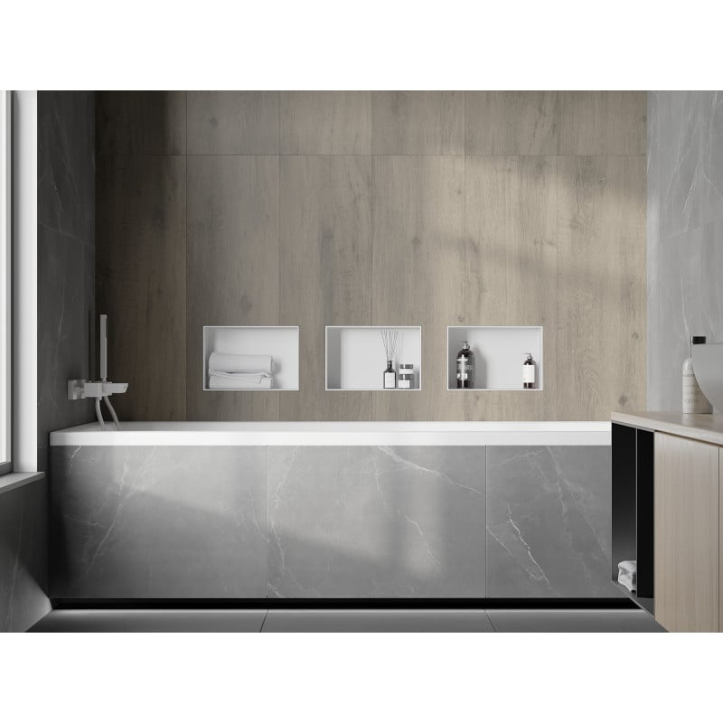 Mexen X-Wall-NR prateleira embutida bex flange 30 x 20 cm, branca - 1921302010