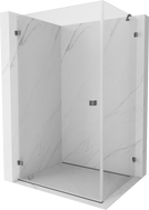 Mexen Lunar-B dušinurk vasak avatav uks 100 x 80 cm, läbipaistev, relvmetall - 832-100-080-95-00-L