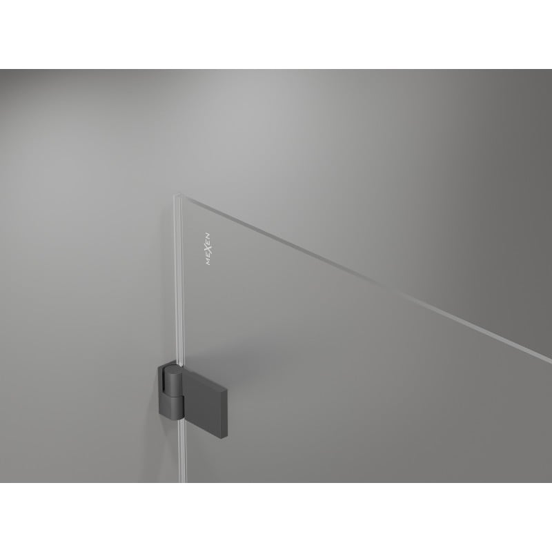 Mexen Lunar-B kabina prysznicowa uchylna lewa 100 x 80 cm, transparent, gun metal - 832-100-080-95-00-L