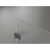 Mexen Lunar-B vasakpoolne dušiuks, 95 x 90 cm, läbipaistev, gun metal - 832-095-090-95-00-L