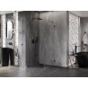 Mexen Lunar-B dušinurk, avatav vasak, 100 x 100 cm, läbipaistev, gun metal - 832-100-100-95-00-L