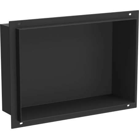 Mexen X-Wall-NR recessed shelf without flange 30 x 20 cm, black - 1971302010