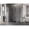 Mexen Lunar-B cabine de douche pivotante gauche 85 x 70 cm, transparent, nickel brossé - 832-085-070-97-00-L