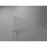 Cabine de douche pivotante gauche Mexen Lunar-B 100 x 70 cm, transparent, nickel brossé - 832-100-070-97-00-L