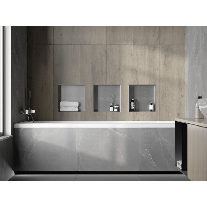 Mexen X-Wall-NR Nischenregal ohne Flansch 30 x 30 cm, Inox - 1911303010