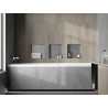 Mexen X-Wall-NR nis boekenplank zonder flens 30 x 30 cm, inox - 1911303010