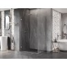 Mexen Lunar-B dušinurk, avatav vasak 85 x 80 cm, läbipaistev, harjatud nikkel - 832-085-080-97-00-L