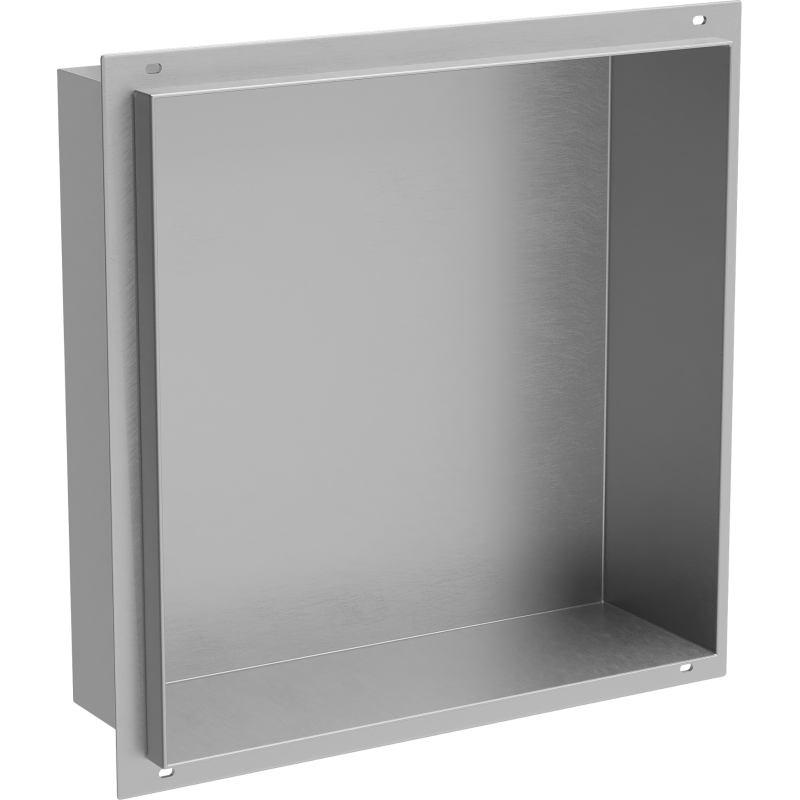 Mexen X-Wall-NR nis boekenplank zonder flens 30 x 30 cm, inox - 1911303010