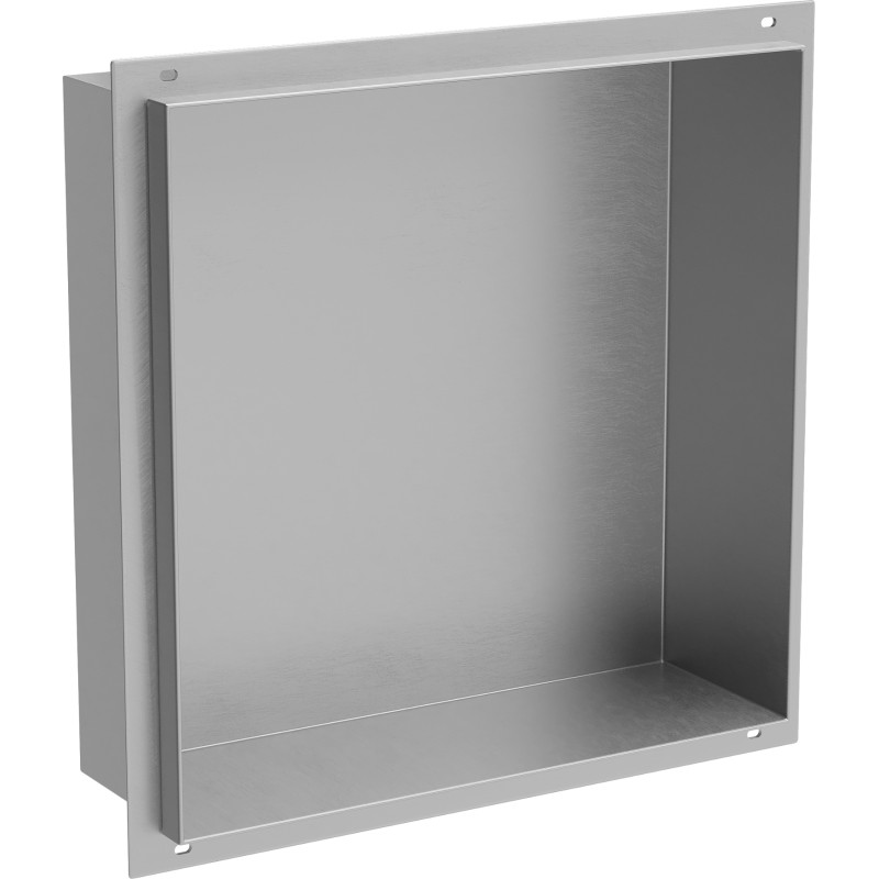 Mexen X-Wall-NR nisplank zonder flens 30 x 30 cm, inox - 1911303010
