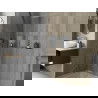 Mexen X-Wall-NR wandplank zonder flens 30 x 30 cm, inox - 1911303010