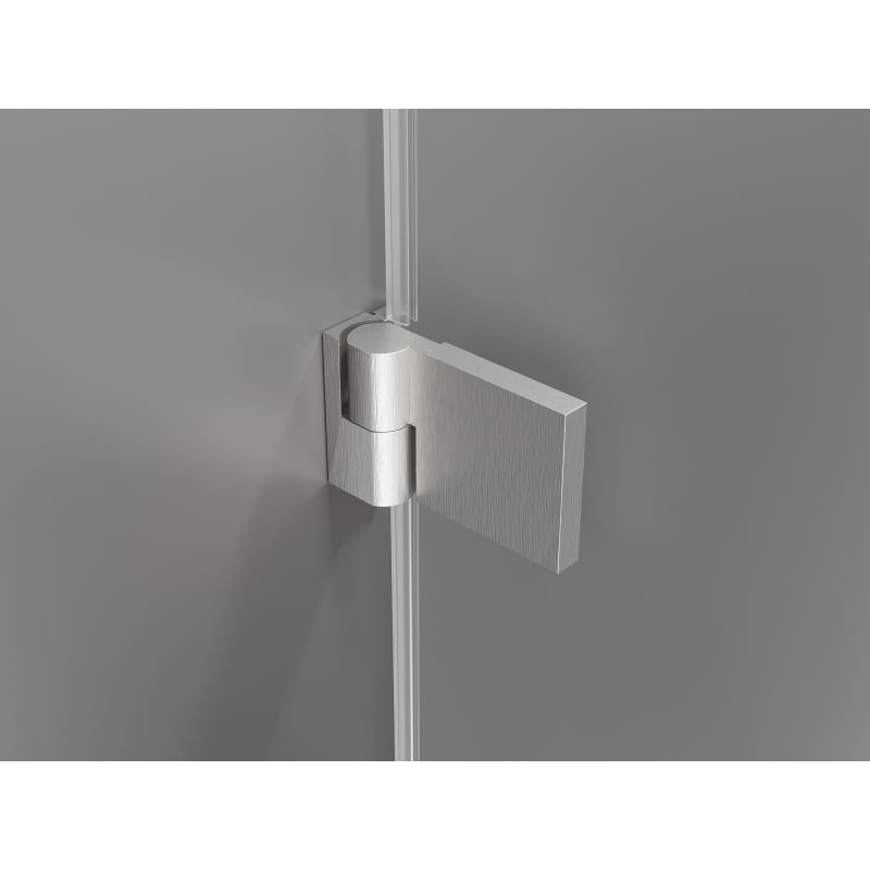 Mexen Lunar-B dušinurk, vasak 95 x 80 cm, läbipaistev, harjatud nikkel - 832-095-080-97-00-L