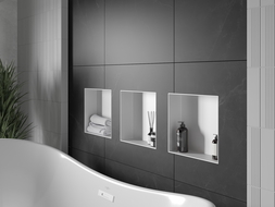 Mexen X-Wall-NR nisplank zonder flens 30 x 30 cm, wit - 1921303010