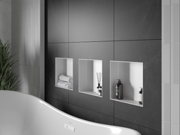 Mexen X-Wall-NR recessed shelf without flange 30 x 30 cm, white - 1921303010