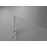 Mexen Lunar-B vasakpoolsed pöörduksedega dušinurk 95 x 90 cm, läbipaistev, harjatud nikkel - 832-095-090-97-00-L