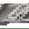 Mexen Lunar-B Duschkabine, schwenkbar, links, 100 x 90 cm, transparent, gebürsteter Nickel - 832-100-090-97-00-L