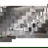 Mexen Lunar-B Duschkabine, schwenkbar, links, 100 x 90 cm, transparent, gebürsteter Nickel - 832-100-090-97-00-L