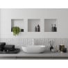 Mexen X-Wall-NR étagère encastrée sans rebord 30 x 30 cm, blanche - 1921303010