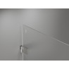 Mexen Lunar-B dušinurk, vasakpoolne 100 x 90 cm, läbipaistev, harjatud nikkel - 832-100-090-97-00-L