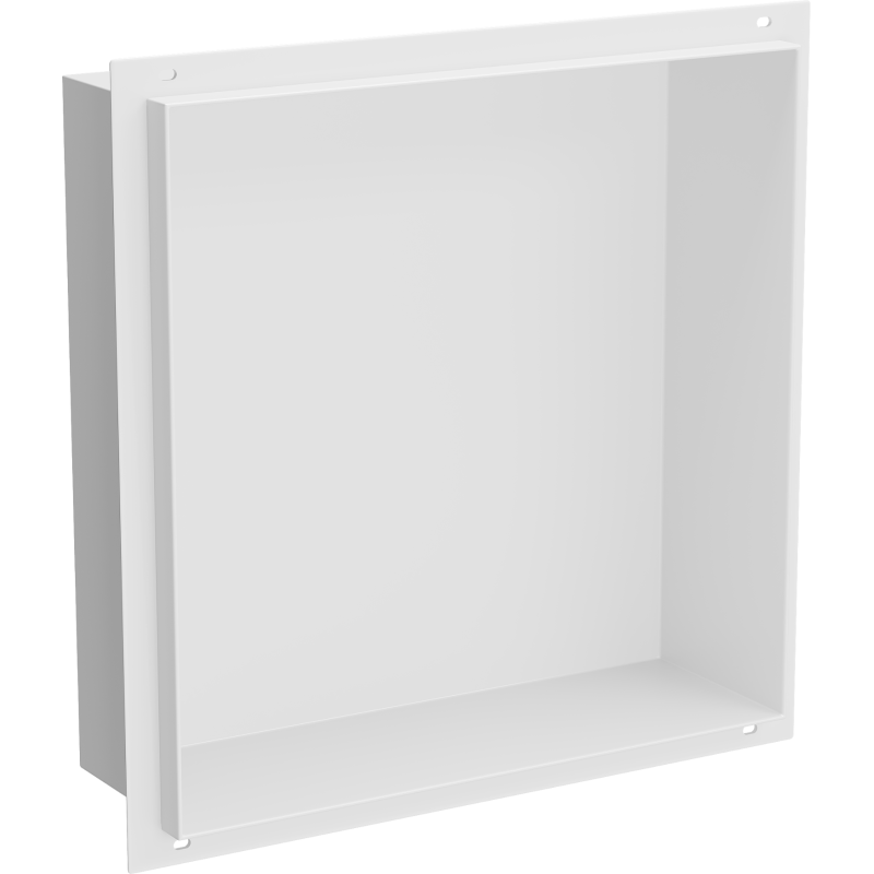 Mexen X-Wall-NR syvennetty hylly ilman reunusta 30 x 30 cm, valkoinen - 1921303010