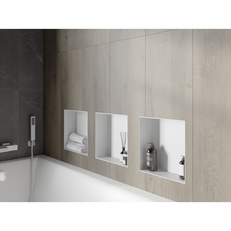 Mexen X-Wall-NR recessed shelf without flange 30 x 30 cm, white - 1921303010