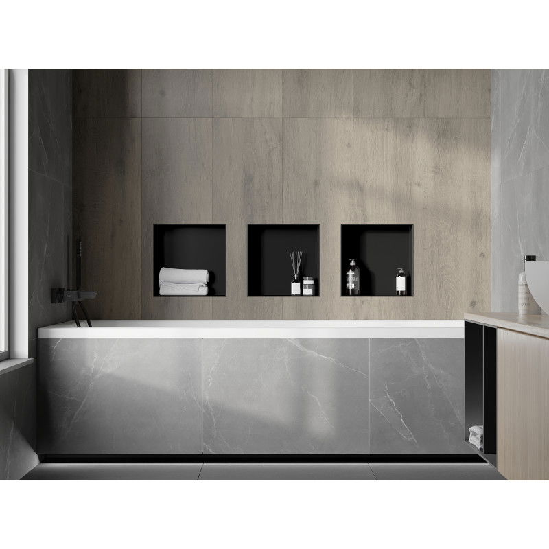 Mexen X-Wall-NR ripiano ad incasso senza flangia 30 x 30 cm, nero - 1971303010