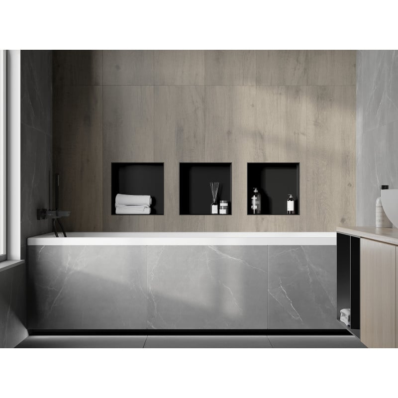 Mexen X-Wall-NR syvennysikkuna ilman laippaa 30 x 30 cm, musta - 1971303010