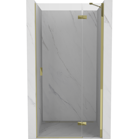 Mexen Mist-H Duschdrehtür rechts 80 cm, transparent, gold - 8A5-080-000-50-00-P