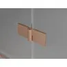 Mexen Mist-H L Duo right hinged shower cabin 85 x 110 cm, transparent, brushed copper - 8A5L-085L-110P-65-00