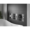 Mexen X-Wall-NR Inbouwnis zonder rand met plank 30 x 30 cm, inox - 1911303010S
