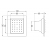 Mexen buse latérale encastrée, graphite - 79365-66