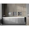 Mexen X-Wall-NR Inbouwnis zonder rand met plank 30 x 30 cm, inox - 1911303010S