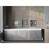 Mexen X-Wall-NR nisvak zonder flens met plank 30 x 30 cm, inox - 1911303010S