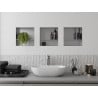 Mexen X-Wall-NR nisvak zonder flens met plank 30 x 30 cm, inox - 1911303010S