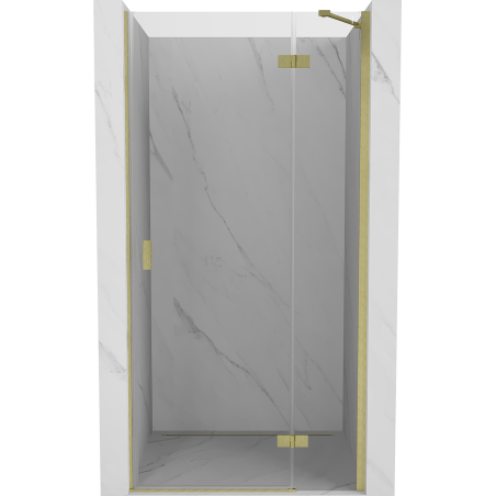 Mexen Mist-H Duschdrehtür rechts 110 cm, transparent, gebürstetes Gold - 8A5-110-000-55-00-P