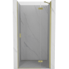 Mexen Mist-H right-hand hinged shower door 110 cm, transparent, brushed gold - 8A5-110-000-55-00-P