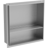 Mexen X-Wall-NR recessed shelf without flange with shelf 30 x 30 cm, inox - 1911303010S
