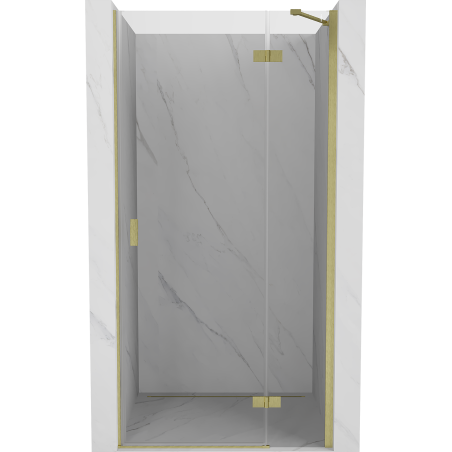 Mexen Mist-H right-hinged shower door 115 cm, transparent, brushed gold - 8A5-115-000-55-00-P