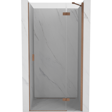 Mexen Mist-H Duschschwingtür rechts 115 cm, transparent, gebürstetes Kupfer - 8A5-115-000-65-00-P