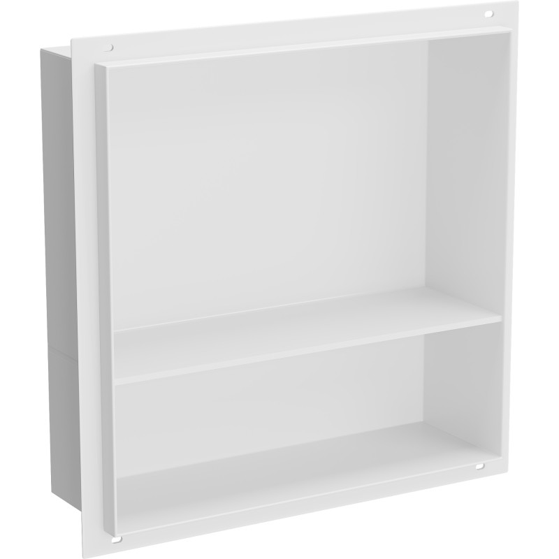 Mexen X-Wall-NR niche plank zonder rand met een plank van 30 x 30 cm, wit - 1921303010S